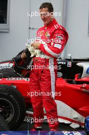 29.05.2005 Nuerburg, Germany,  Michael Schumacher (GER), Scuderia Ferrari Marlboro, Portrait, in the Parc Ferme after the race - May, Formula 1 World Championship, Rd 7, European Grand Prix, Nürburgring, GER, Podium