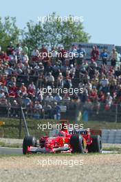 28.05.2005 Nuerburg, Germany,  Michael Schumacher, GER, Scuderia Ferrari Marlboro, F2005, Action, Track - May, Formula 1 World Championship, Rd 7, European Grand Prix, Nürburgring, GER, Practice