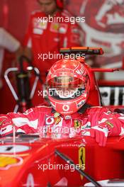 28.05.2005 Nuerburg, Germany,  Michael Schumacher, GER, Scuderia Ferrari Marlboro, F2005, Pitlane, Box, Garage - May, Formula 1 World Championship, Rd 7, European Grand Prix, Nürburgring, GER, Qualifying