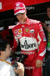 28.05.2005 Nuerburg, Germany,  Michael Schumacher, GER, Ferrari - May, Formula 1 World Championship, Rd 7, European Grand Prix, Nürburgring, GER, Qualifying