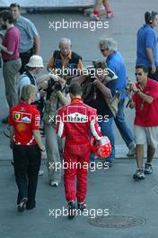 28.05.2005 Nuerburg, Germany,  Michael Schumacher, GER, Ferrari - May, Formula 1 World Championship, Rd 7, European Grand Prix, Nürburgring, GER, Qualifying