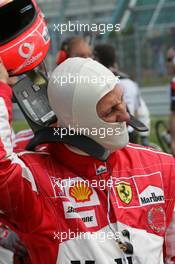 29.05.2005 Nuerburg, Germany,  Michael Schumacher, GER, Ferrari - May, Formula 1 World Championship, Rd 7, European Grand Prix, Nürburgring, GER, Grid