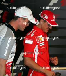 26.05.2005 Nuerburg, Germany,  Ralf Schumacher, GER, Panasonic Toyota Racing and Michael Schumacher, GER, Ferrari - May, Formula 1 World Championship, Rd 7, European Grand Prix, Nürburgring, GER, Press Conference