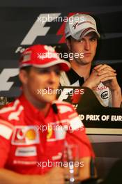 26.05.2005 Nuerburg, Germany,  Michael Schumacher, GER, Ferrari and Ralf Schumacher, GER, Panasonic Toyota Racing - May, Formula 1 World Championship, Rd 7, European Grand Prix, Nürburgring, GER, Press Conference