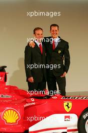 25.02.2005 Maranello, Italy, Season 2005 Car Launch of Scuderia Ferrari Marlboro, F2005, Friday, Rubens Barrichello, BRA, Ferrari, Michael Schumacher, GER, Ferrari