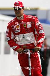 01.07.2005 Magny-Cours, France,  Michael Schumacher (GER), Scuderia Ferrari Marlboro, Portrait - July, Formula 1 World Championship, Rd 10, French Grand Prix, Magny Cours, France, Practice