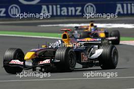 01.07.2005 Magny-Cours, France,  David Coulthard (GBR), Red Bull Racing RB1, in front of Christian Klien (AUT), Red Bull Racing RB1 - July, Formula 1 World Championship, Rd 10, French Grand Prix, Magny Cours, France, Practice