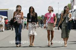 01.07.2005 Magny-Cours, France,  Girls in the paddock - July, Formula 1 World Championship, Rd 10, French Grand Prix, Magny Cours, France
