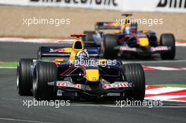 01.07.2005 Magny-Cours, France,  David Coulthard (GBR), Red Bull Racing RB1, in front of Christian Klien (AUT), Red Bull Racing RB1 - July, Formula 1 World Championship, Rd 10, French Grand Prix, Magny Cours, France, Practice