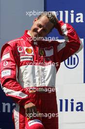 03.07.2005 Magny-Cours, France,  Michael Schumacher, GER, Ferrari - July, Formula 1 World Championship, Rd 10, French Grand Prix, Magny Cours, France, Podium