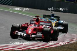 03.07.2005 Magny-Cours, France,  Michael Schumacher, GER, Scuderia Ferrari Marlboro, F2005, Action, Track - July, Formula 1 World Championship, Rd 10, French Grand Prix, Magny Cours, France, Race