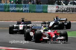03.07.2005 Magny-Cours, France,  Ralf Schumacher, GER, Panasonic Toyota Racing, TF105, Action, Track - July, Formula 1 World Championship, Rd 10, French Grand Prix, Magny Cours, France, Race