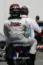 03.07.2005 Magny-Cours, France,  Juan-Pablo Montoya, COL, West McLaren Mercedes retired from the race - July, Formula 1 World Championship, Rd 10, French Grand Prix, Magny Cours, France, Race