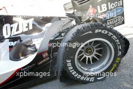 03.07.2005 Magny-Cours, France,  Patrick Friesacher, AUT, Minardi Cosworth Bridgestone tyre - July, Formula 1 World Championship, Rd 10, French Grand Prix, Magny Cours, France, Race