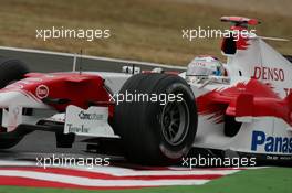 02.07.2005 Magny-Cours, France,  Jarno Trulli, ITA, Toyota, Panasonic Toyota Racing, TF105, Action, Track - July, Formula 1 World Championship, Rd 10, French Grand Prix, Magny Cours, France, Practice