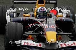 02.07.2005 Magny-Cours, France,  David Coulthard, GBR, Red Bull Racing, RB1, Action, Track - July, Formula 1 World Championship, Rd 10, French Grand Prix, Magny Cours, France, Practice