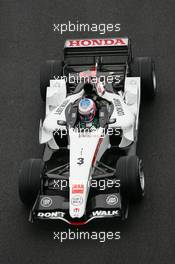02.07.2005 Magny-Cours, France,  Jenson Button, GBR, Lucky Strike BAR Honda 007, Action, Track - July, Formula 1 World Championship, Rd 10, French Grand Prix, Magny Cours, France, Practice