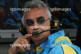02.07.2005 Magny-Cours, France,  Flavio Briatore, ITA, Renault, Teamchief, Managing Director - July, Formula 1 World Championship, Rd 10, French Grand Prix, Magny Cours, France, Practice