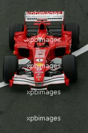02.07.2005 Magny-Cours, France,  Michael Schumacher, GER, Scuderia Ferrari Marlboro, F2005, Action, Track - July, Formula 1 World Championship, Rd 10, French Grand Prix, Magny Cours, France, Practice