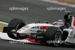 02.07.2005 Magny-Cours, France,  Takuma Sato, JPN, Lucky Strike BAR Honda 007, Action, Track - July, Formula 1 World Championship, Rd 10, French Grand Prix, Magny Cours, France, Practice