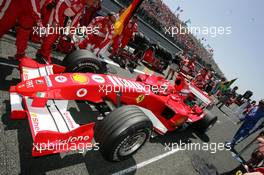 03.07.2005 Magny-Cours, France,  Michael Schumacher, GER, Ferrari - July, Formula 1 World Championship, Rd 10, French Grand Prix, Magny Cours, France