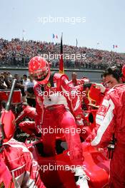 03.07.2005 Magny-Cours, France,  Michael Schumacher, GER, Ferrari - July, Formula 1 World Championship, Rd 10, French Grand Prix, Magny Cours, France