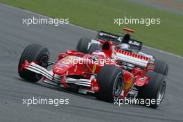 08.07.2005 Silverstone, England, Rubens Barrichello, BRA, Ferrari - July, Formula 1 World Championship, Rd 11, British Grand Prix, Silverstone, England, Practice