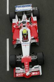 08.07.2005 Silverstone, England, Ralf Schumacher, GER, Panasonic Toyota Racing, TF105, Action, Track - July, Formula 1 World Championship, Rd 11, British Grand Prix, Silverstone, England, Practice