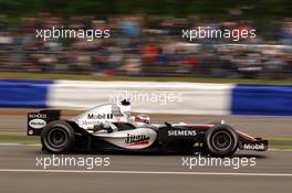 08.07.2005 Silverstone, England, Juan-Pablo Montoya (COL), West McLaren Mercedes MP4-20 - July, Formula 1 World Championship, Rd 11, British Grand Prix, Silverstone, England, Practice