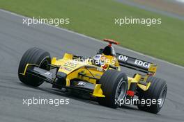 08.07.2005 Silverstone, England, Tiago Monteiro, PRT, Jordan - July, Formula 1 World Championship, Rd 11, British Grand Prix, Silverstone, England, Practice