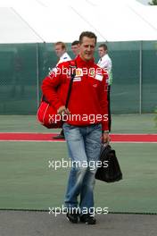 08.07.2005 Silverstone, England, Michael Schumacher, GER, Ferrari - July, Formula 1 World Championship, Rd 11, British Grand Prix, Silverstone, England