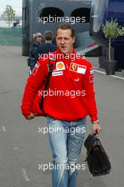 08.07.2005 Silverstone, England, Michael Schumacher, GER, Ferrari - July, Formula 1 World Championship, Rd 11, British Grand Prix, Silverstone, England