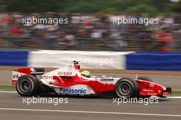08.07.2005 Silverstone, England, Ralf Schumacher (GER), Panasonic Toyota Racing TF105 - July, Formula 1 World Championship, Rd 11, British Grand Prix, Silverstone, England, Practice