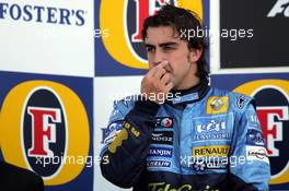 10.07.2005 Silverstone, England, Fernando Alonso, ESP, Renault F1 Team - July, Formula 1 World Championship, Rd 11, British Grand Prix, Silverstone, England, Podium