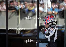 10.07.2005 Silverstone, England, Jenson Button, GBR, BAR Honda - July, Formula 1 World Championship, Rd 11, British Grand Prix, Silverstone, England, Podium