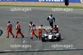 10.07.2005 Silverstone, England, Takuma Sato, JPN,  BAR Honda The Start of the Race - July, Formula 1 World Championship, Rd 11, British Grand Prix, Silverstone, England, Race