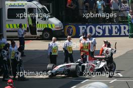 10.07.2005 Silverstone, England, Takuma Sato, JPN,  BAR Honda - July, Formula 1 World Championship, Rd 11, British Grand Prix, Silverstone, England, Race