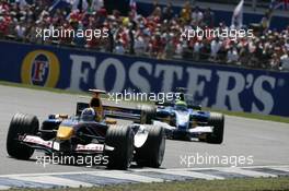 10.07.2005 Silverstone, England, David Coulthard, GBR, Red Bull Racing, RB1, Action, Track - July, Formula 1 World Championship, Rd 11, British Grand Prix, Silverstone, England, Race