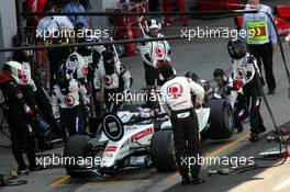 10.07.2005 Silverstone, England, Takuma Sato, JPN,  BAR Honda  - The Start of the Race - July, Formula 1 World Championship, Rd 11, British Grand Prix, Silverstone, England, Race