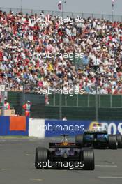 10.07.2005 Silverstone, England, Christian Klien, AUT, Red Bull Racing, RB1, Action, Track - July, Formula 1 World Championship, Rd 11, British Grand Prix, Silverstone, England, Race