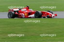 09.07.2005 Silverstone, England, Rubens Barrichello (BRA), Scuderia Ferrari Marlboro F2005 - July, Formula 1 World Championship, Rd 11, British Grand Prix, Silverstone, England, Practice