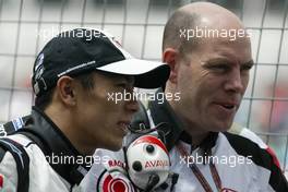 09.07.2005 Silverstone, England, Takuma Sato, JPN, BAR Honda - July, Formula 1 World Championship, Rd 11, British Grand Prix, Silverstone, England, Qualifying
