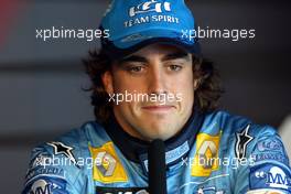 09.07.2005 Silverstone, England, Fernando Alonso, ESP, Renault F1 Team - July, Formula 1 World Championship, Rd 11, British Grand Prix, Silverstone, England, Press Conference