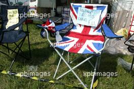 09.07.2005 Silverstone, England, A chair for the patriotic fan - July, Formula 1 World Championship, Rd 11, British Grand Prix, Silverstone, England