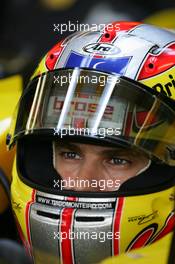 09.07.2005 Silverstone, England, Tiago Monteiro, PRT, Jordan, EJ15, Pitlane, Box, Garage - July, Formula 1 World Championship, Rd 11, British Grand Prix, Silverstone, England, Practice