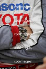 09.07.2005 Silverstone, England, Watch of Ralf Schumacher, GER, Panasonic Toyota Racing - July, Formula 1 World Championship, Rd 11, British Grand Prix, Silverstone, England, Practice