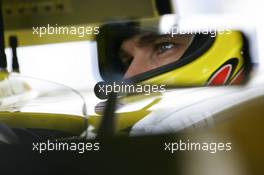 09.07.2005 Silverstone, England, Tiago Monteiro, PRT, Jordan, EJ15, Pitlane, Box, Garage - July, Formula 1 World Championship, Rd 11, British Grand Prix, Silverstone, England, Practice