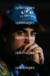 10.07.2005 Silverstone, England, Fernando Alonso, ESP, Renault F1 Team - July, Formula 1 World Championship, Rd 11, British Grand Prix, Silverstone, England, Press Conference