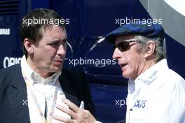 10.07.2005 Silverstone, England, Jools Holland, GBE, with Jackie Stewart, SCO - July, Formula 1 World Championship, Rd 11, British Grand Prix, Silverstone, England