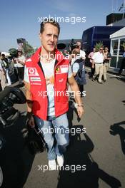 10.07.2005 Silverstone, England, Michael Schumacher, GER, Ferrari - July, Formula 1 World Championship, Rd 11, British Grand Prix, Silverstone, England